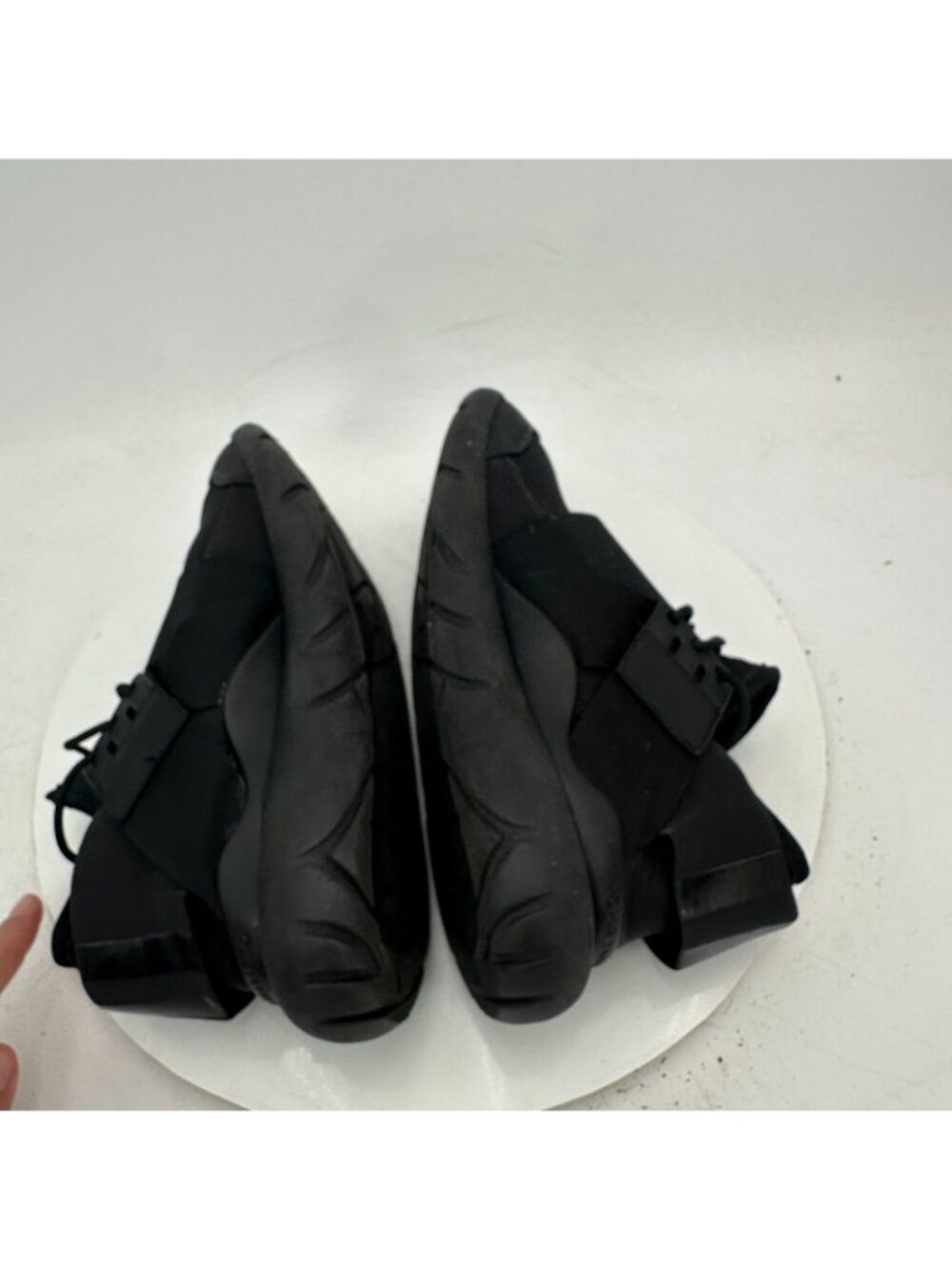 adidas Y-3 Yohji Yamamoto Qasa Elle High Women Size 6 Core Black Lace Up Shoes - Picture 6 of 11